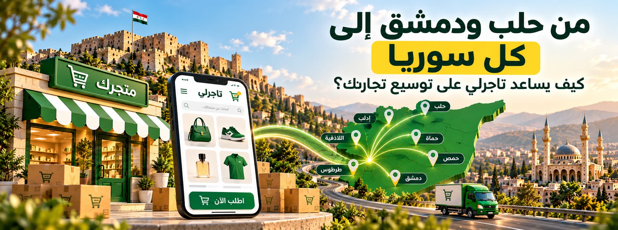 من حلب ودمشق إلى كل سوريا كيف يساعد تاجرلي على توسيع تجارتك؟
